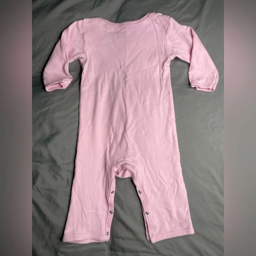 Baby Girl Heart Print Onesies Set